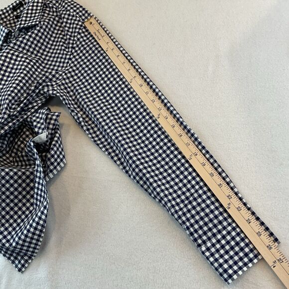 J Crew Ludlow Shirt Mens XL Blue White Check Long Sleeves Cotton 120’s 2 Ply - Picture 12 of 13